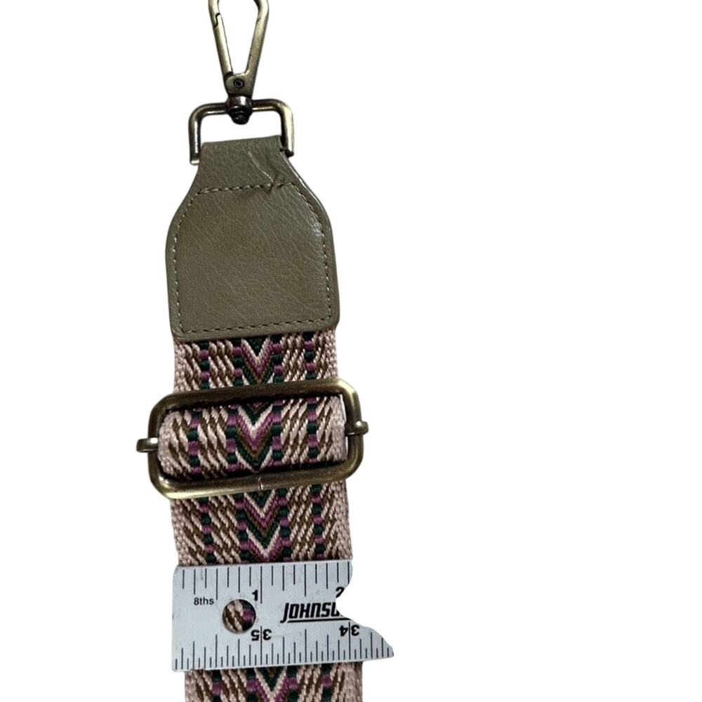 Heavy Duty adjustable bag strap 2 in X 52 in Antiqued Brass hardware